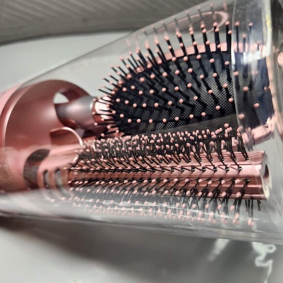 NEW SET OF 2 Bundle 5-Piece Hairbrush Brush Hand Mirror Beauty Brushes Pink Hair - Picture 4 of 7